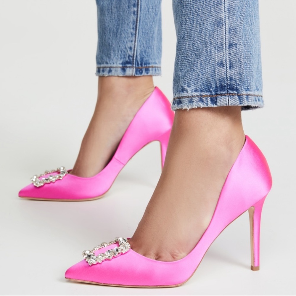 BADGLEY MISCHKA women hot pink Cher Pumps size 6 Color: Hot Pink gently used